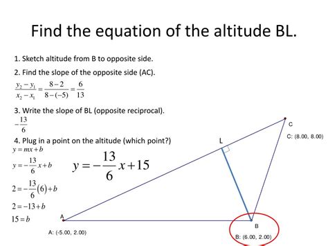 Ppt How To Find The Equation Of An Altitude Of A Triangle Powerpoint Presentation Id 5842091