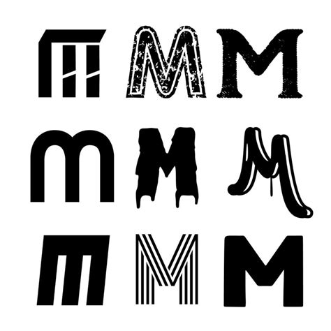 Capital Letter M Alphabet Design 3056948 Vector Art at Vecteezy