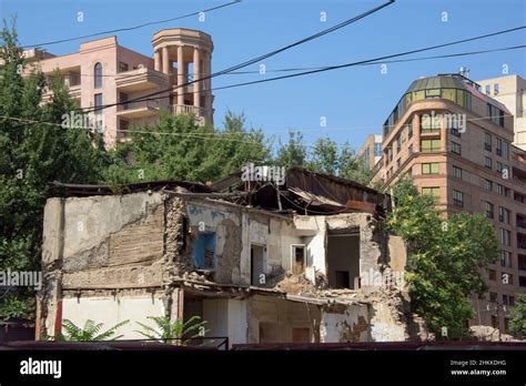 Old house and new building, Yerevan, Armenia Stock Photo - Alamy
