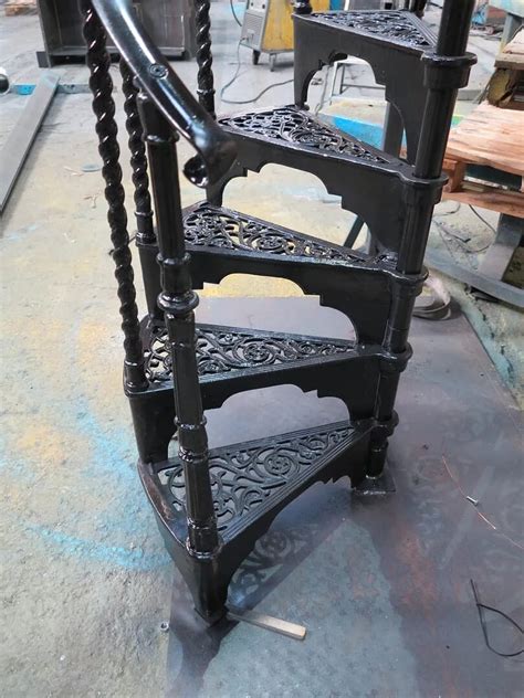 Reclaimed Barley Twist Spindles Spiral Staircase