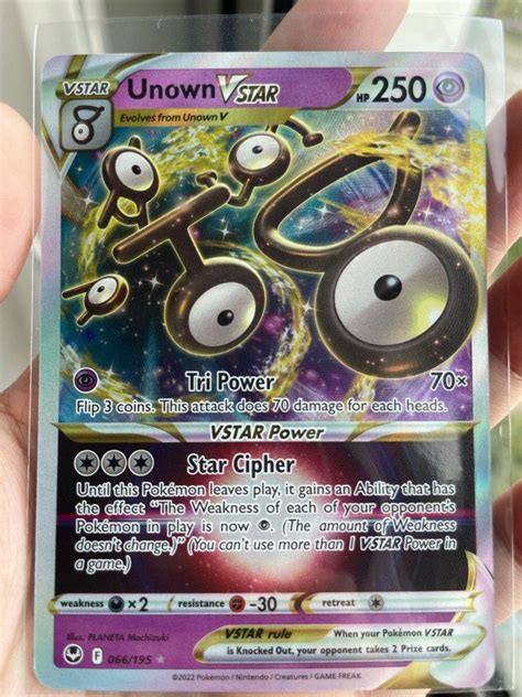 Pokemon Tcg Silver Tempest Unown Vstar Ultra Rare Hobbies