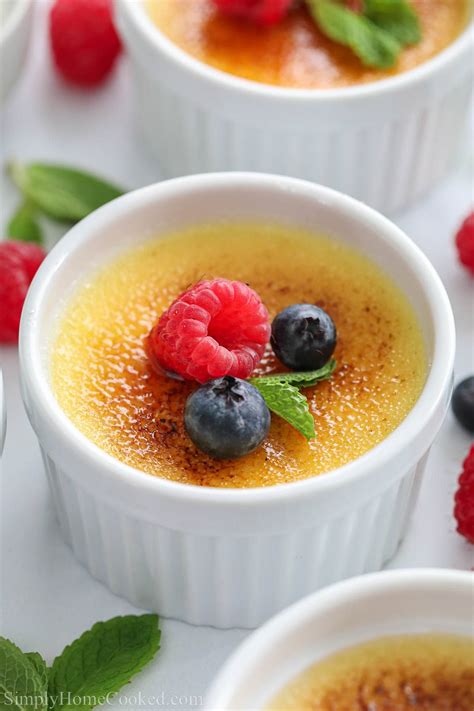 Crème Brulée Recipe (4 Ingredients) - Simply Home Cooked