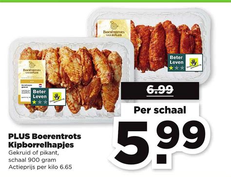 Plus Boerentrots Kipborrelhapjes Aanbieding Bij PLUS 1Folders Nl