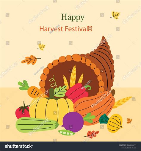 Harvest Festival Hand Drawn Lettering Phrase Stock Vector Royalty Free