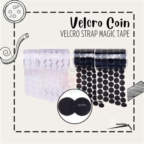 Jual Velcro Dots Coin Magic Tape Lakban Perepet Kretekan Hook And Loop