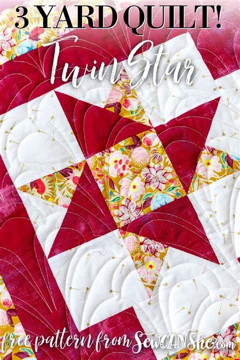 Free Yard Quilt Pattern Twin Star In Patchwork Quilt Patterns