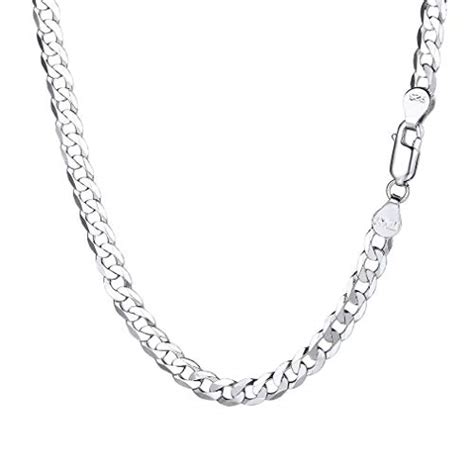 PROSILVER Chaîne Homme Argent Massif Collier Maille Gourmette Bijoux en