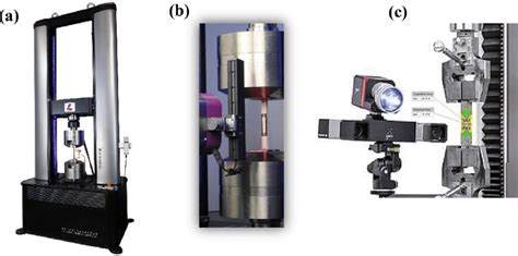 Uniaxial Loading Tensile Machine Equipped With Dic Analysis Devices Download Scientific