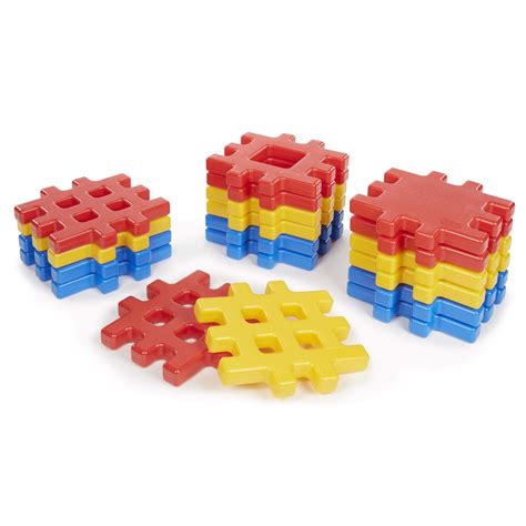 Little Tikes Big Waffle Block Set 18 Pieces Blueredyellow Buy