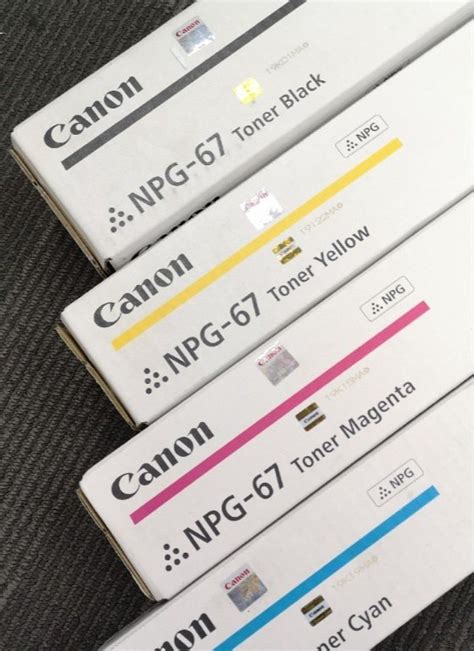 Imagerunner CMYK Genuine Canon NPG 67 Full Set Of Toner Cartridge