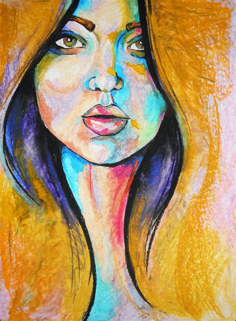 Abstract Pastel Portraits