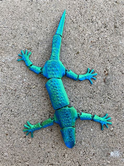 3d Print Articulated Lizard Etsy