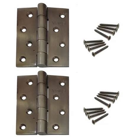 Antique Finish Door Butt Hinges 4 Inch X 10 Gauge 3 Mm Thickness Pack