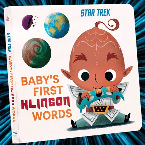 Star Trek Babys First Klingon Words Book Unique Ts Insight