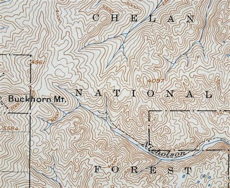 Republic Curlew Wauconda Washington Vintage Original Usgs Topo Map