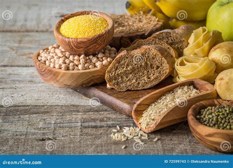 Complex Carbohydrates Food Sources Royalty Free Stock Photo