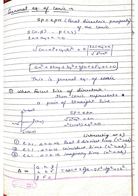 Solution Parabola Mathmatics Notes Studypool