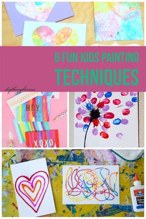 6 Fun Kids Painting Techniques - DIY Thought