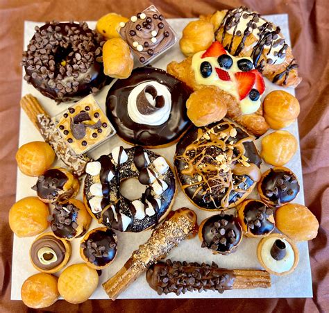 Donut Charcuterie Board Chocolate Okaloosa Donuts
