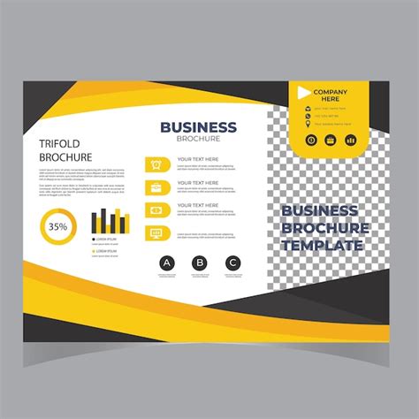 Design De Brochura Trifold De Marketing Empresarial Projeto De Modelo