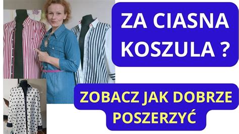 Jak poszerzyć koszulę Jak zrobić wstawki w bluzce koszulowej koszuli