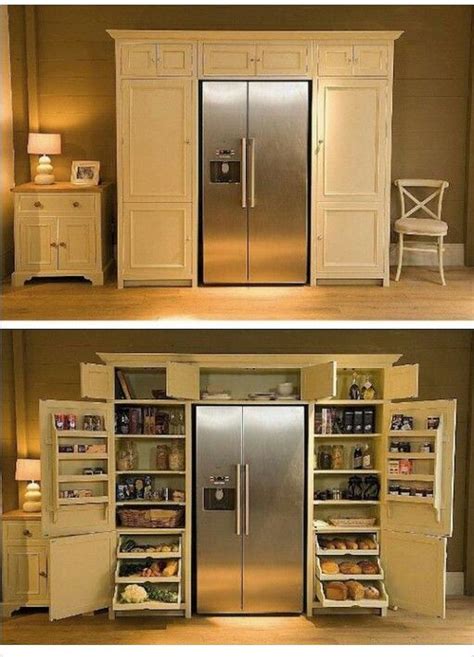 Refrigerator Wall Unit Home Dream House Kitchen Design