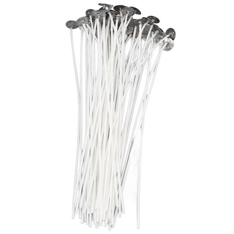 Candle Wicks 50pcs Candle Wick Pre Waxed 20cm Low Smoke Metal