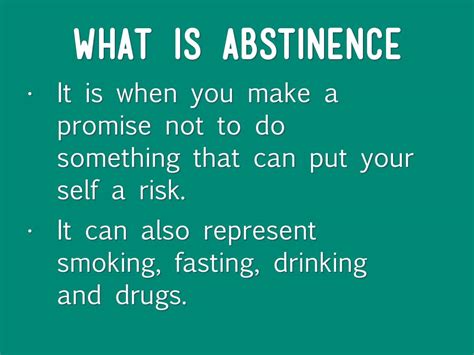 Abstinence Meaning Drbeckmann