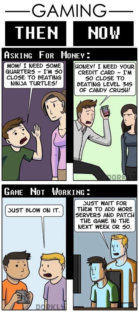 Gaming Then And Now Video Game Memes Funny Games Video Games