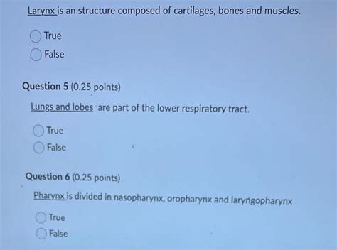 Solved Larynx Is An Structure Composed Of Cartilages Bones Chegg