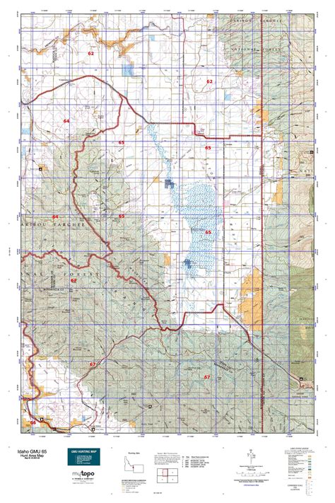 Idaho Gmu 65 Map Mytopo