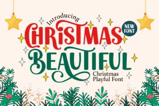 Christmas Beautiful Schriftart Von Dreamink Ntypes Creative Fabrica