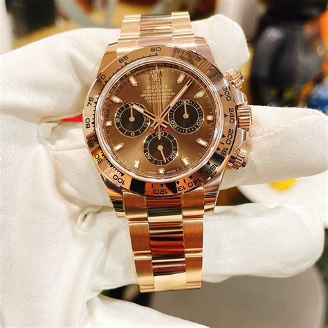 Lnib Rolex Everose Daytona Ref Chocolate Dial Under Warranty