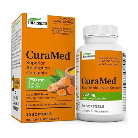 Halal Absorption Bcm Curamed Mg Curcumin Complex Softgels