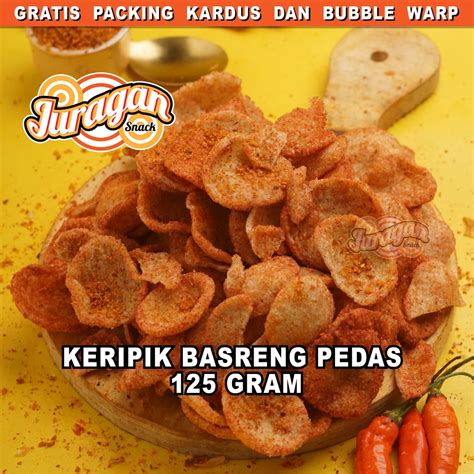 Jual Keripik Basreng Pedas Gram Snack Kiloan Makanan Ringan Jajanan