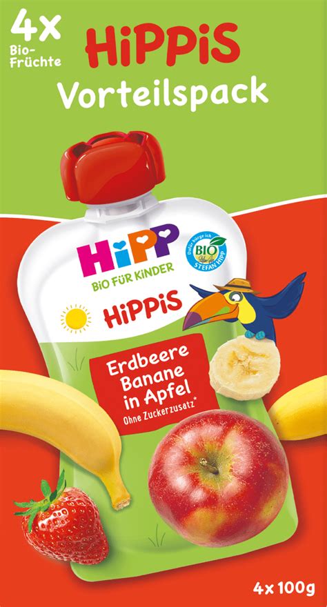 Hipp Quetschie Hippis Erdbeere Banane In Apfel Ab Jahr X G