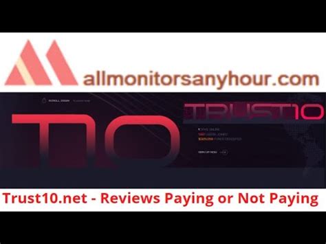 Trust10 Net Reviews Paying Or Not Paying All Hyip Monitors 24 Hour