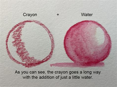 Drawing With Water Soluble Crayons