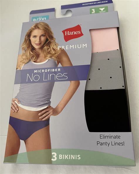 Nwt Hanes Pack Women S Comfort Flex Fit Microfiber Bikini Xl