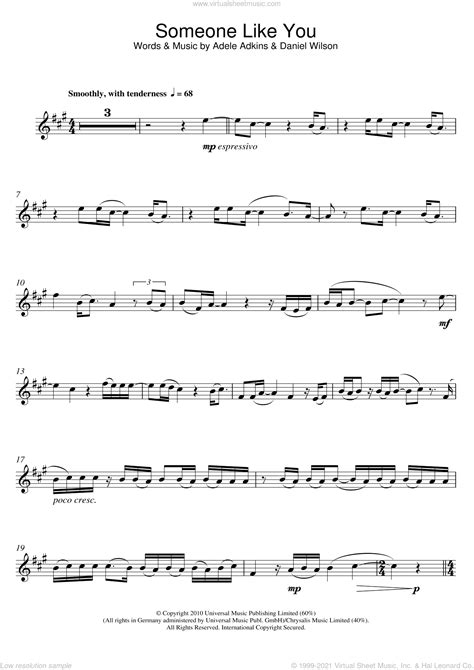 Adele Someone Like You Sheet Music For Flute Solo [pdf]