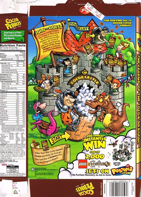 Post Cocoa Pebbles Cereal Box 2007 Back Of The Box Kerry Flickr