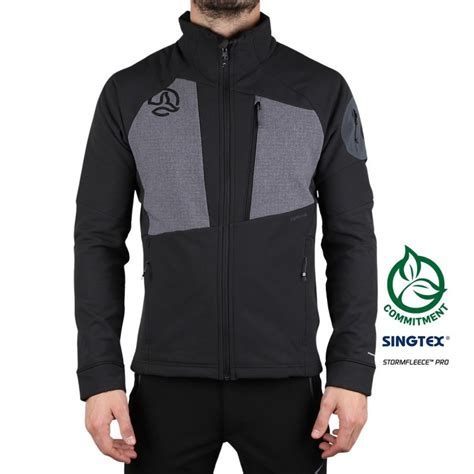 Ternua Softshell Krikko Hard Hood Jkt M Black Negro Hombre