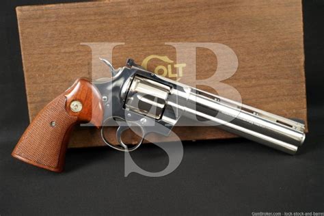 Colt Python I3661 357 Magnum Da Sa Double Action Revolver Mfd 1972 Lock Stock And Barrel