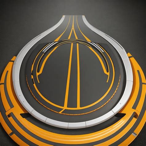 Premium Ai Image Vector Tire Track Circle Background Design