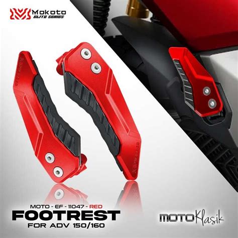 ELITE MOKOTO SERIES ADV 150 160 CNC ALLOY FOOTREST REAR PASSENGER FOOT