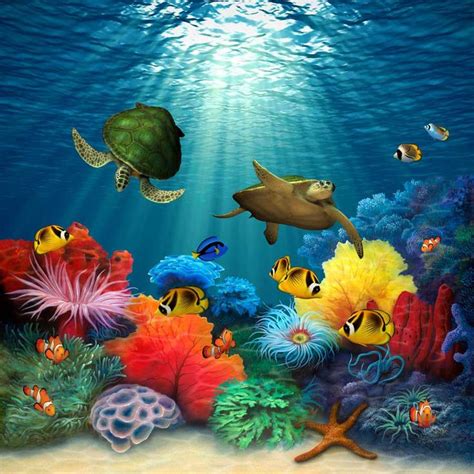 Coral Sea Wall Mural By David Miller Murals Your Way Sea Murals