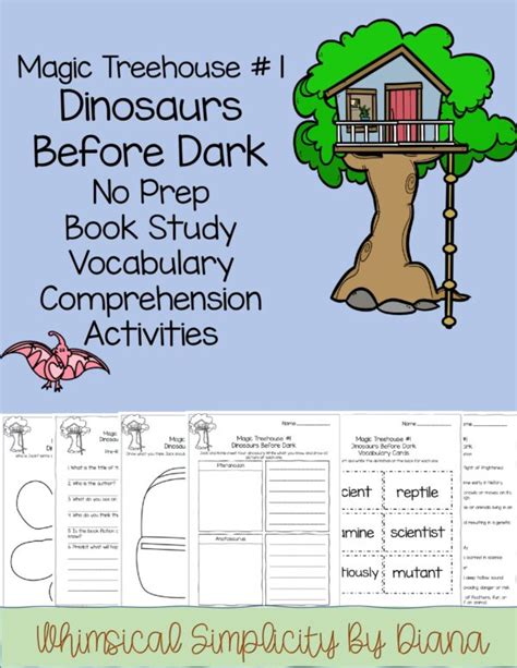 Magic Tree House Book 1 Dinosaurs Before Dark Comprehension Workbook