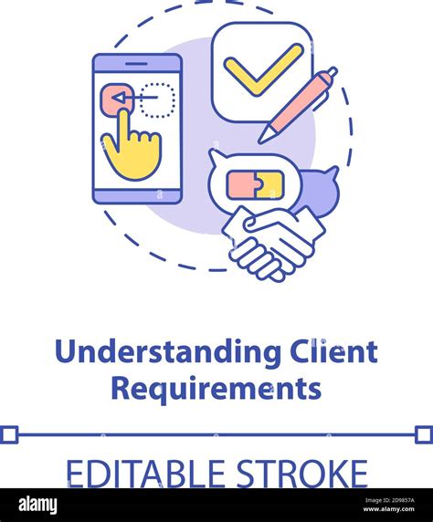 Understanding Client Requirements Concept Icon Stock Vector Image Art