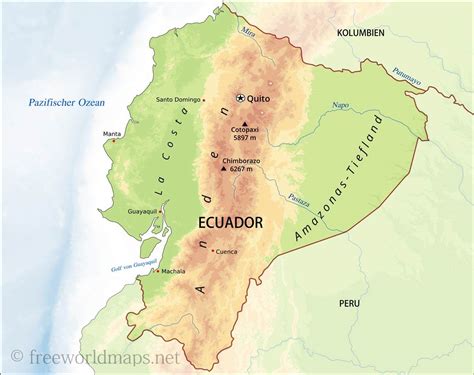 Karte Von Ecuador