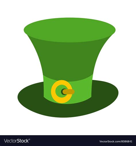 St Patricks Day Hat Icon Royalty Free Vector Image